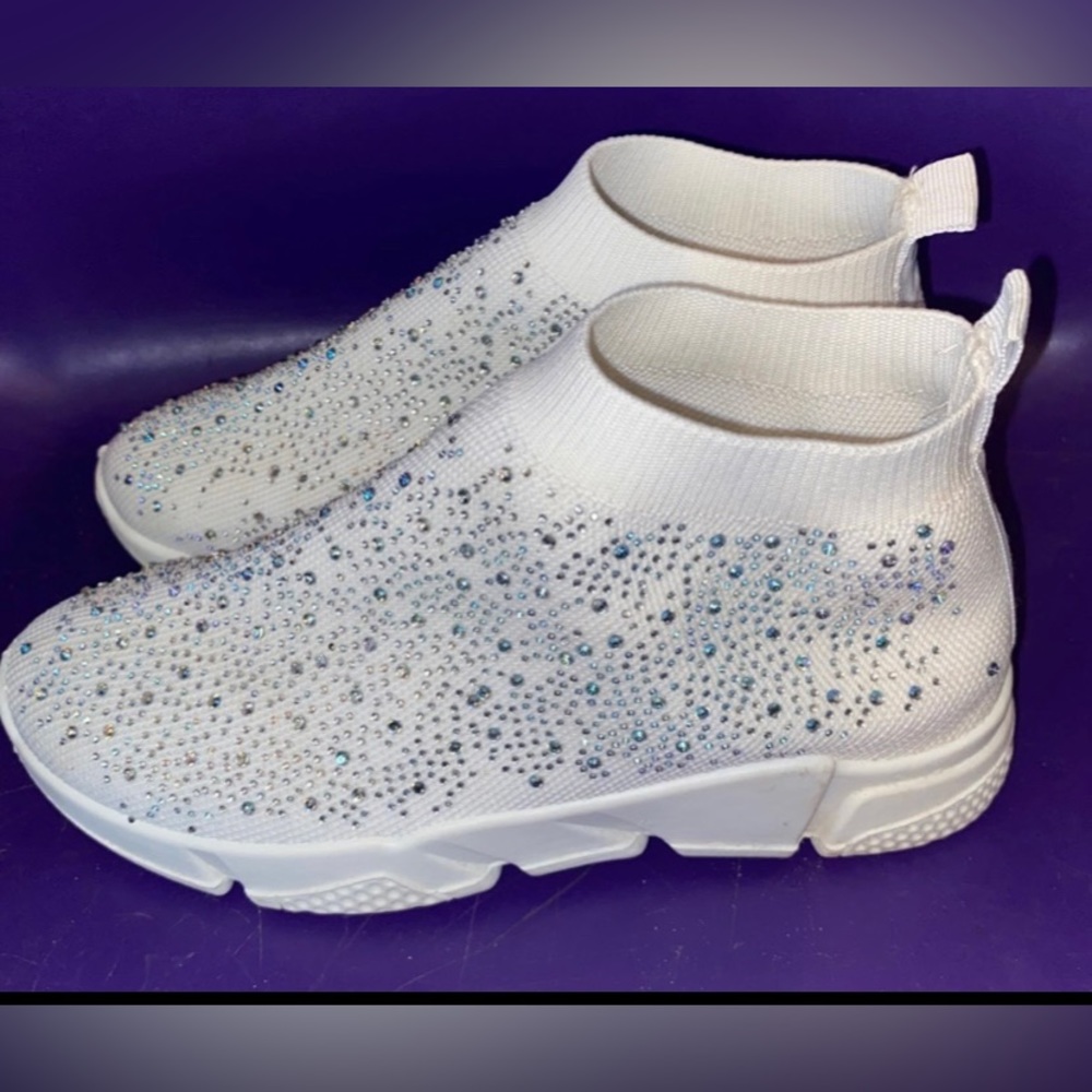 Women Slip On Sneakers Rhinestones